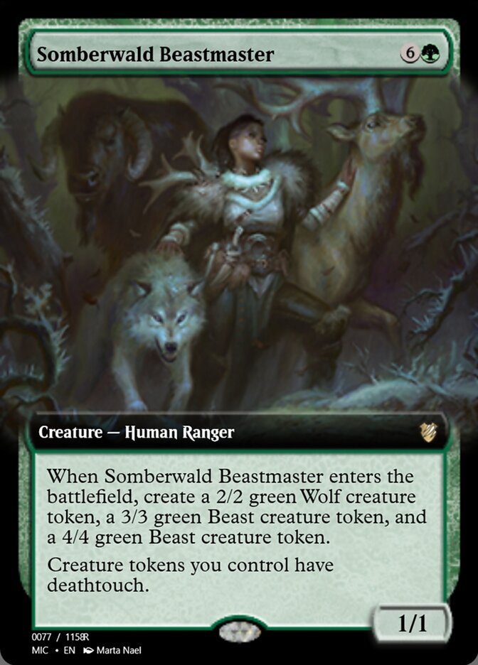 Magic the Gathering Card - Somberwald Beastmaster - MTG Circle