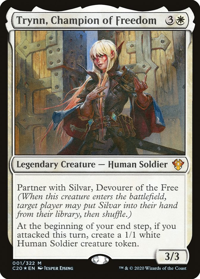 Magic the Gathering Card - Trynn, Champion of Freedom - MTG Circle