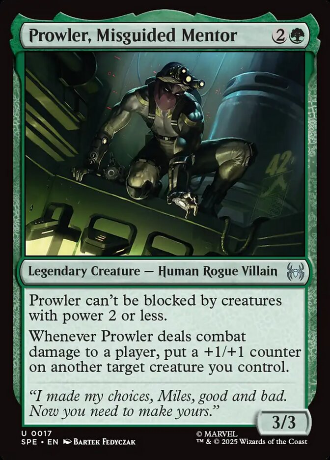 Magic the Gathering Card - Prowler, Misguided Mentor - MTG Circle