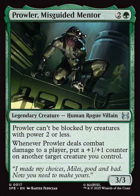 Magic the Gathering Card - Prowler, Misguided Mentor - MTG Circle
