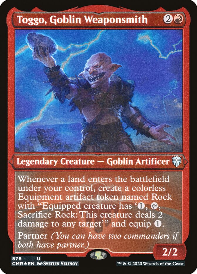 Magic the Gathering Card - Toggo, Goblin Weaponsmith - MTG Circle