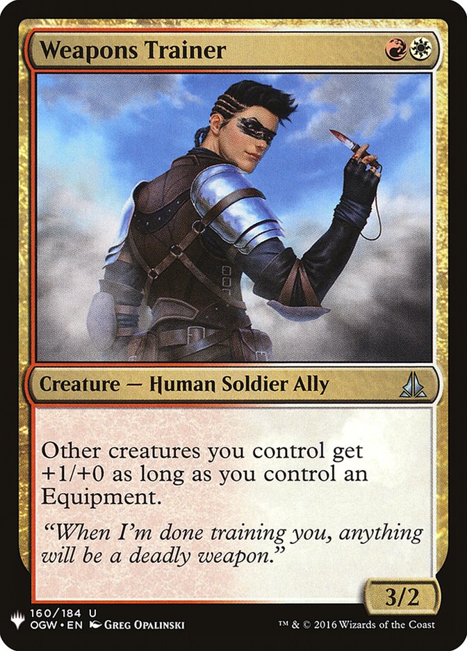 Magic the Gathering Card - Weapons Trainer - MTG Circle