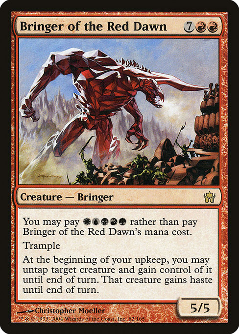 Magic the Gathering Card - Bringer of the Red Dawn - MTG Circle