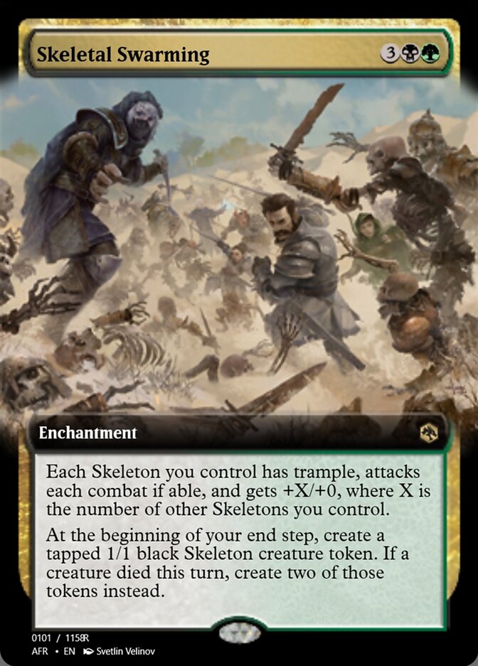 Magic the Gathering Card - Skeletal Swarming - MTG Circle