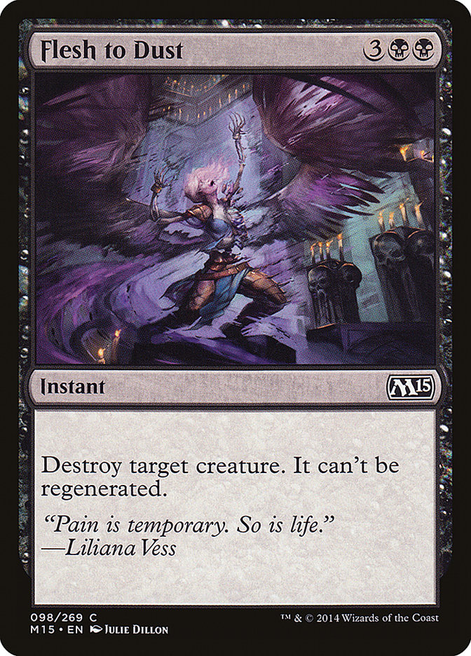 Magic the Gathering Card - Flesh to Dust - MTG Circle