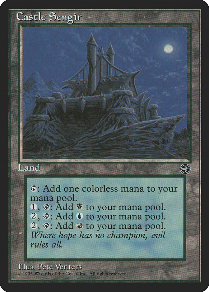 Magic the Gathering Card - Castle Sengir - MTG Circle