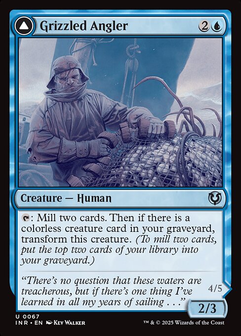 Magic the Gathering Card - Grizzled Angler - MTG Circle