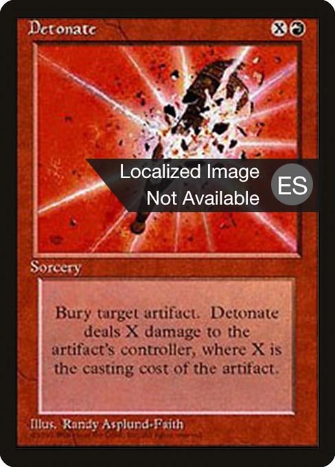 Magic the Gathering Card - Detonate - MTG Circle