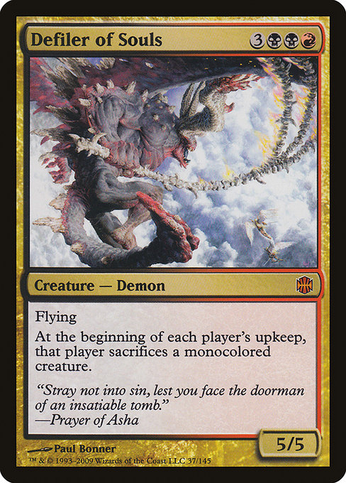 Magic the Gathering Card - Defiler of Souls - MTG Circle