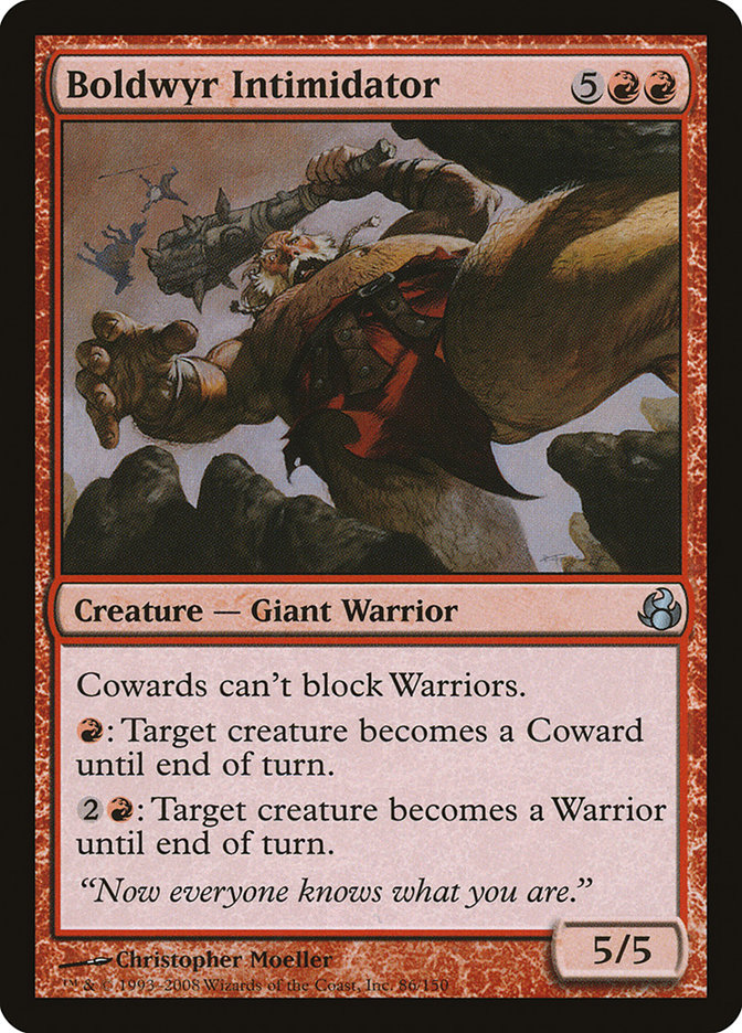Magic the Gathering Card - Boldwyr Intimidator - MTG Circle