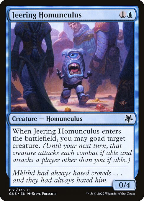 Magic the Gathering Card - Jeering Homunculus - MTG Circle