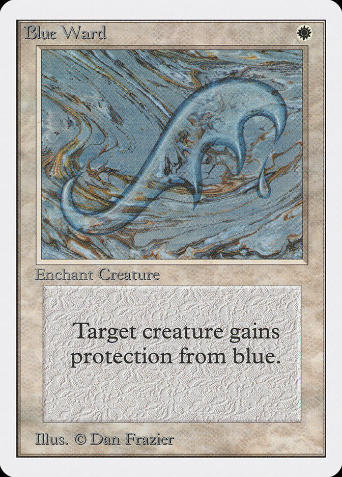 Magic the Gathering Card - Blue Ward - MTG Circle