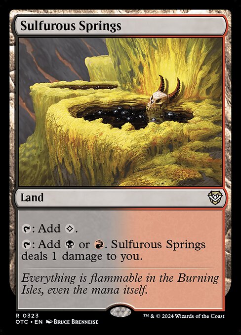 Magic the Gathering Card - Sulfurous Springs - MTG Circle