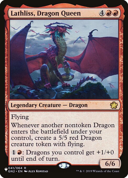 Magic the Gathering Card - Lathliss, Dragon Queen - MTG Circle