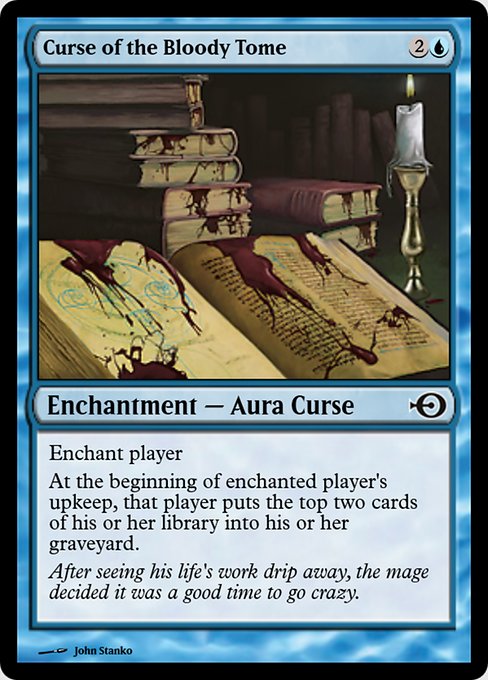 Magic the Gathering Card - Curse of the Bloody Tome - MTG Circle