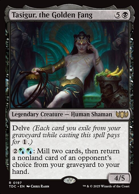 Magic the Gathering Card - Tasigur, the Golden Fang - MTG Circle