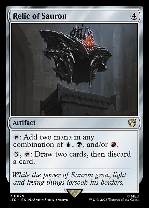 Magic the Gathering Card - Relic of Sauron - MTG Circle