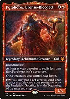 Magic the Gathering Card - Purphoros, Bronze-Blooded - MTG Circle