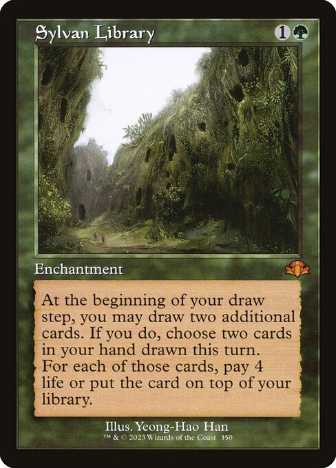 Magic the Gathering Card - Sylvan Library - MTG Circle