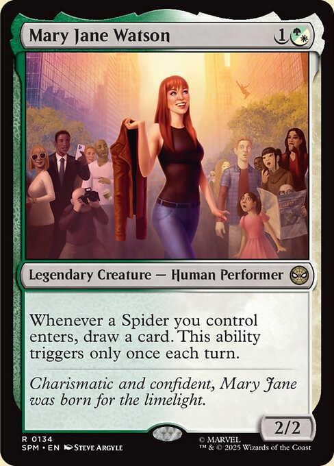 Magic the Gathering Card - Mary Jane Watson - MTG Circle