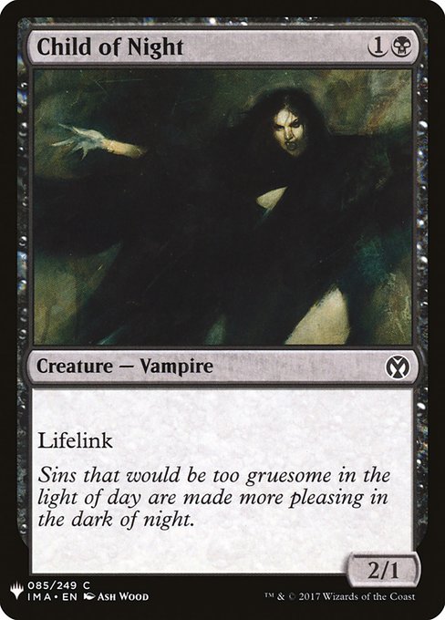 Magic the Gathering Card - Child of Night - MTG Circle