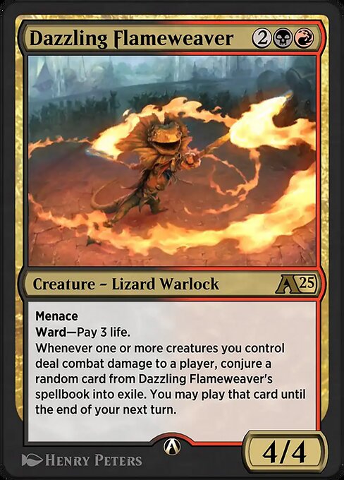 Magic the Gathering Card - Dazzling Flameweaver - MTG Circle