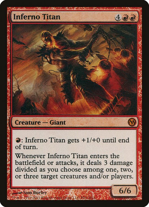 Magic the Gathering Card - Inferno Titan - MTG Circle