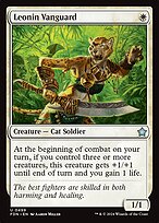 Magic the Gathering Card - Leonin Vanguard - MTG Circle