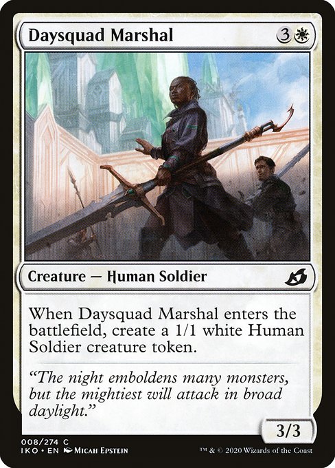 Magic the Gathering Card - Daysquad Marshal - MTG Circle