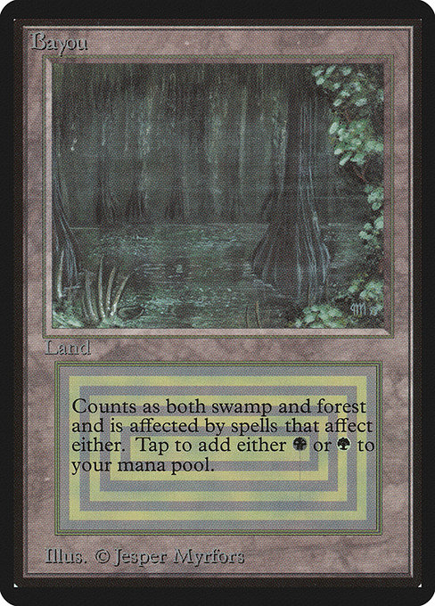 Magic the Gathering Card - Bayou - MTG Circle