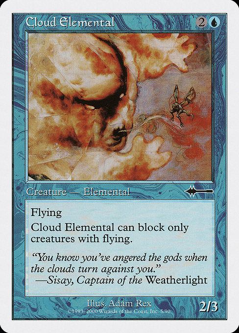 Magic the Gathering Card - Cloud Elemental - MTG Circle