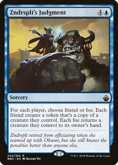 Magic the Gathering Card - Zndrsplt's Judgment - MTG Circle
