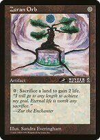 Magic the Gathering Card - Zuran Orb - MTG Circle