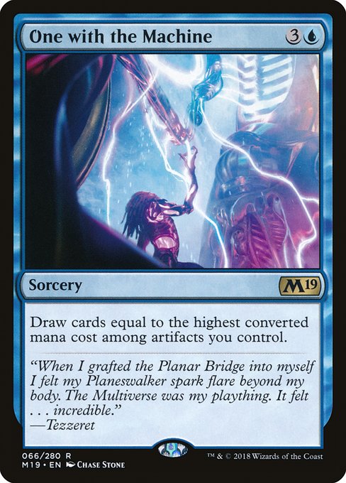 Magic the Gathering Card - One with the Machine - MTG Circle