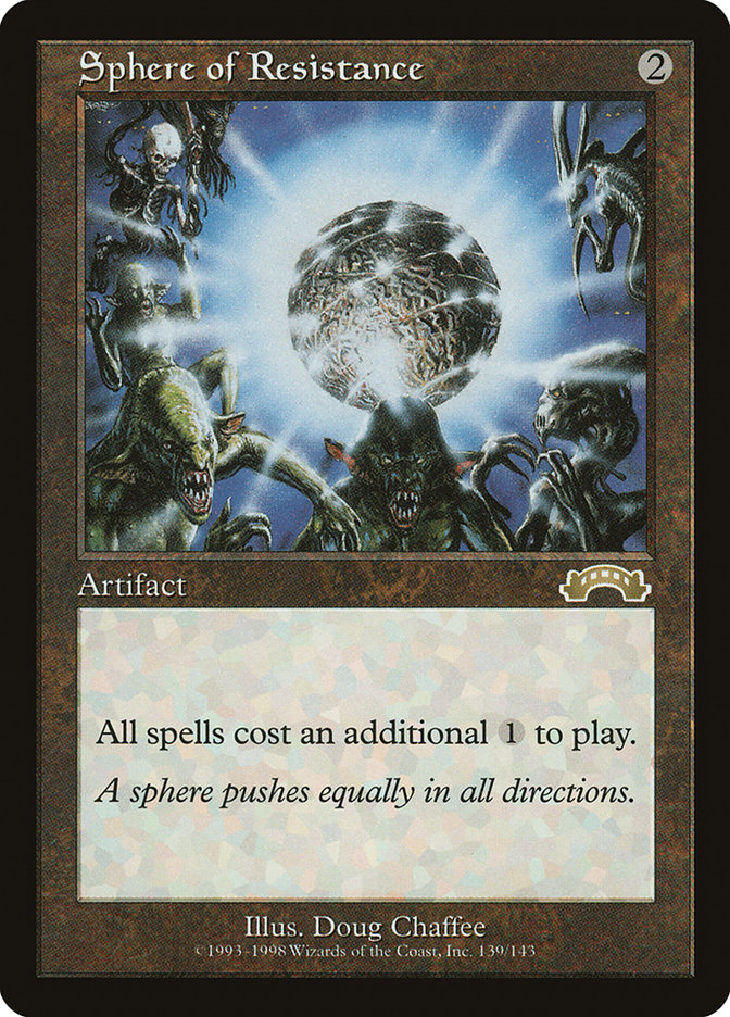 Magic the Gathering Card - Sphere of Resistance - MTG Circle