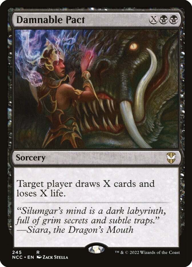 Magic the Gathering Card - Damnable Pact - MTG Circle