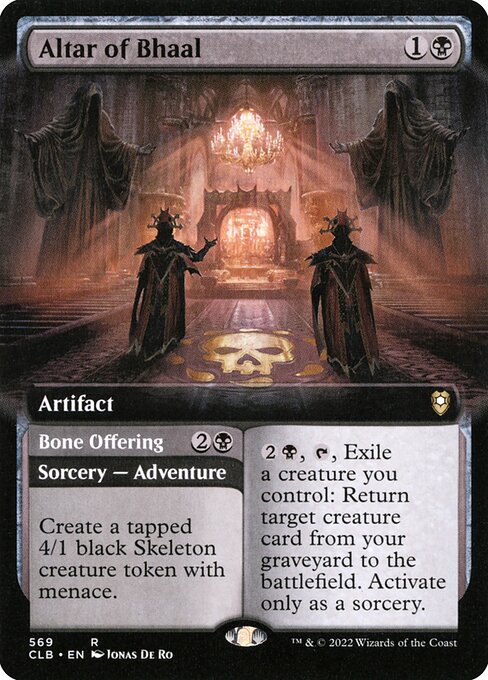 Magic the Gathering Card - Altar of Bhaal // Bone Offering - MTG Circle