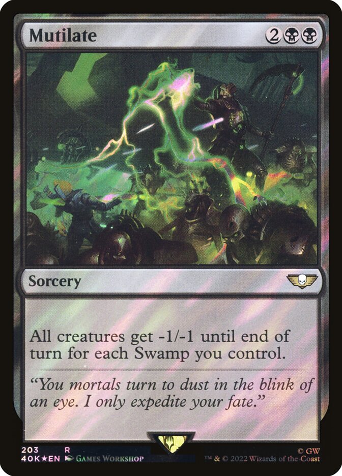 Magic the Gathering Card - Mutilate - MTG Circle