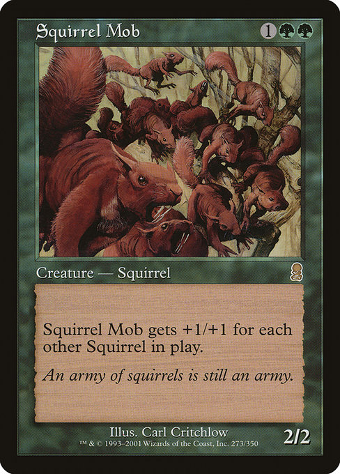 Magic the Gathering Card - Squirrel Mob - MTG Circle