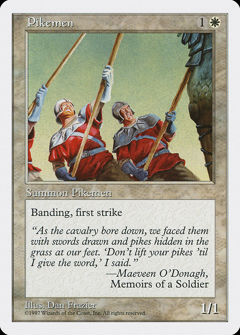 Magic the Gathering Card - Pikemen - MTG Circle