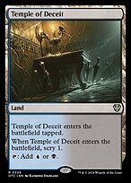 Magic the Gathering Card - Temple of Deceit - MTG Circle