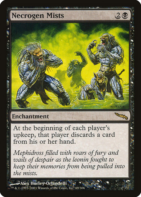 Magic the Gathering Card - Necrogen Mists - MTG Circle