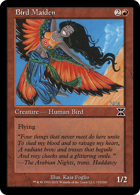 Magic the Gathering Card - Bird Maiden - MTG Circle