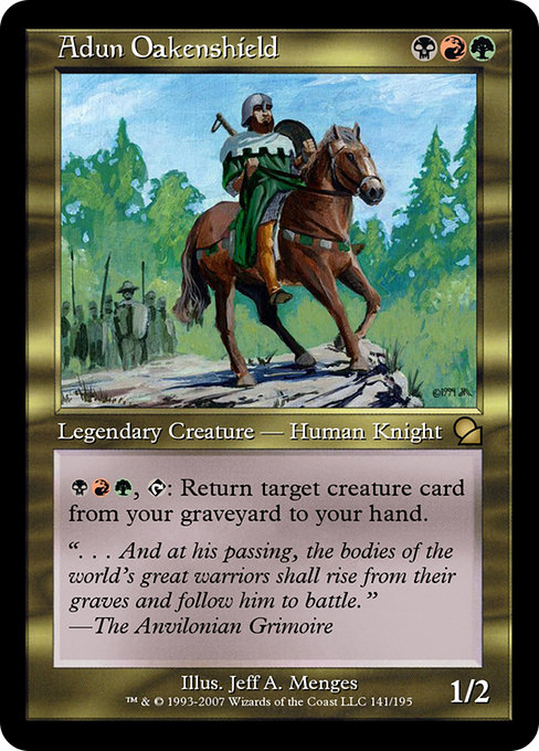 Magic the Gathering Card - Adun Oakenshield - MTG Circle