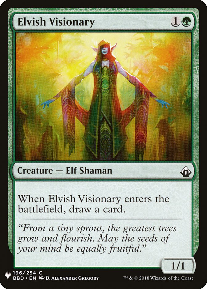 Magic the Gathering Card - Elvish Visionary - MTG Circle