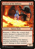 Magic the Gathering Card - Acolyte of the Inferno - MTG Circle