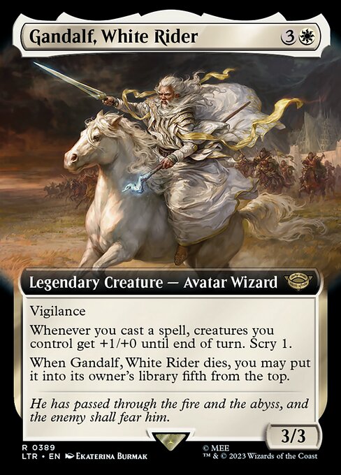 Magic the Gathering Card - Gandalf, White Rider - MTG Circle