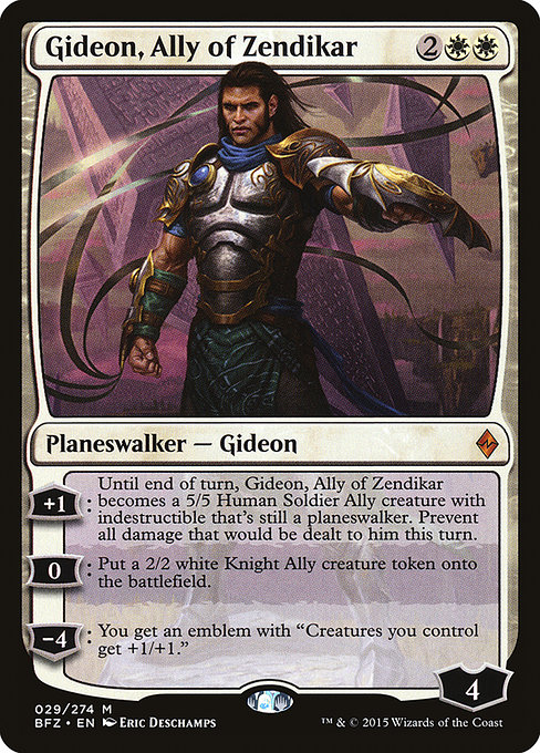 Magic the Gathering Card - Gideon, Ally of Zendikar - MTG Circle