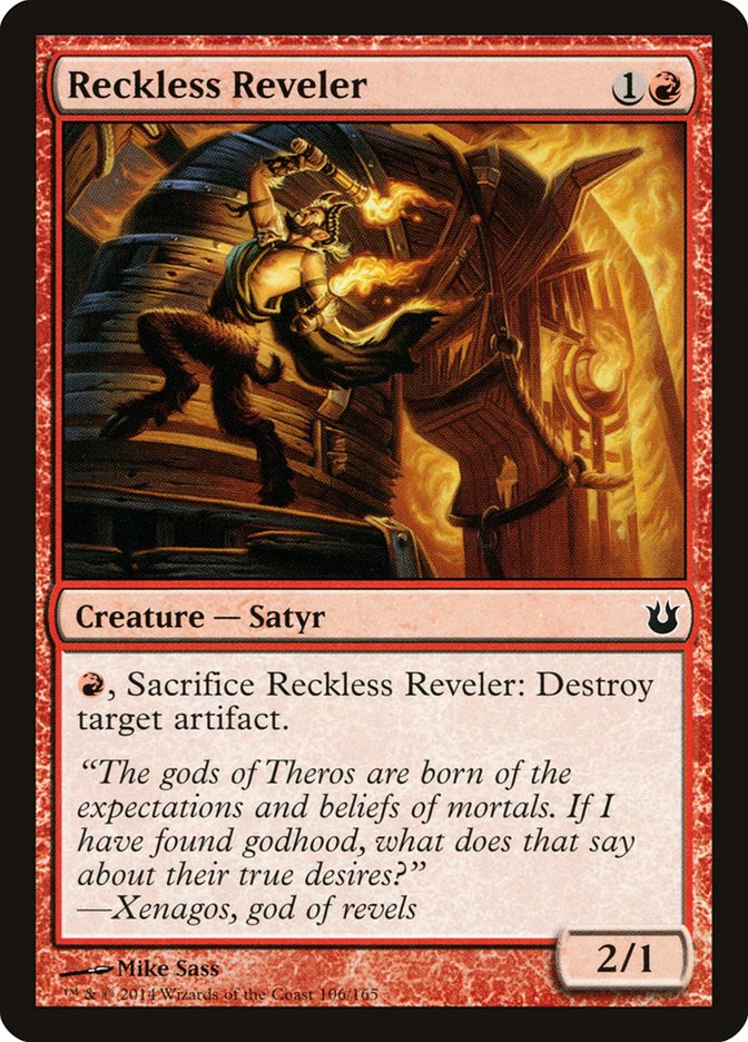 Magic the Gathering Card - Reckless Reveler - MTG Circle