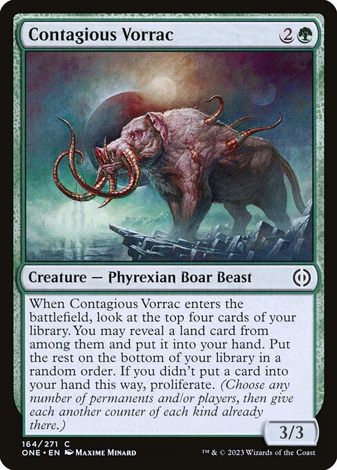 Magic the Gathering Card - Contagious Vorrac - MTG Circle